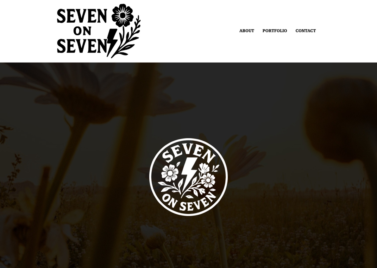 Seven on Seven website before